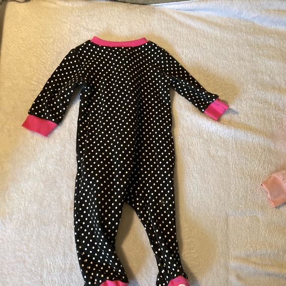 Nike Girls 6 month 3 piece bundle footie pajamas - Picture 3 of 12